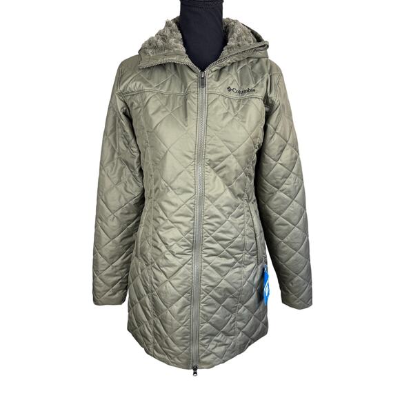 Columbia Women's Copper Crest Long Jacket NWT GREEN SIZE S - Picture 6 of 11